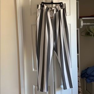 Striped trousers